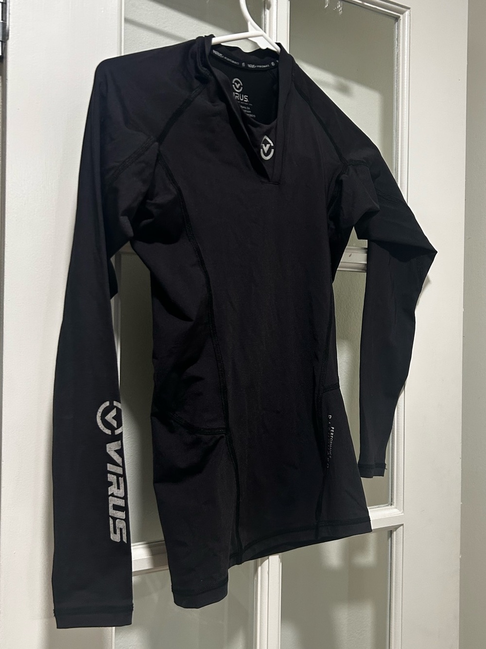 Virus BJJ Black Long-Sleeve Performance Top Rash Guard